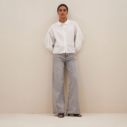 Sarah Short Blouse - White
