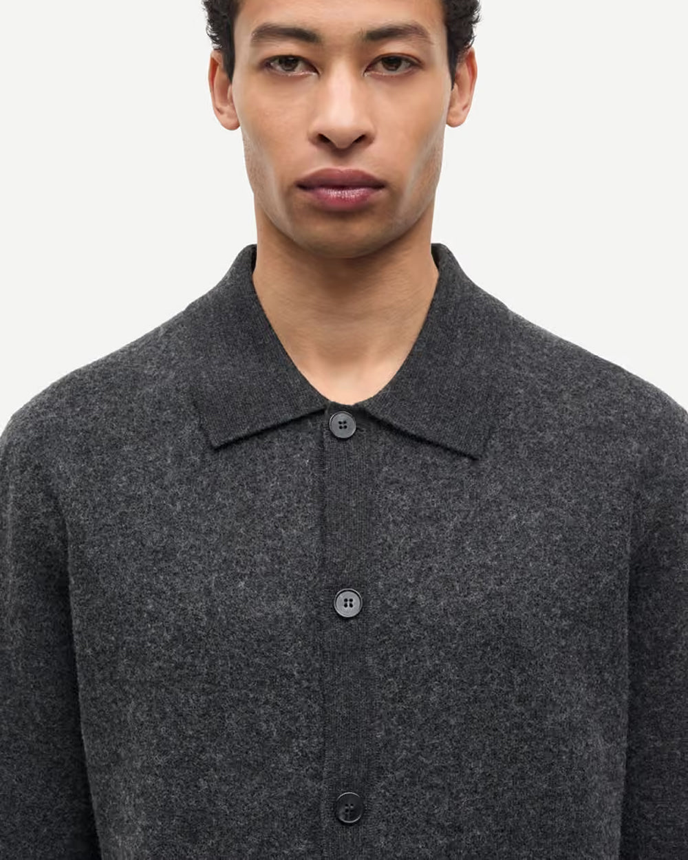 Sarichard Cardigan - Dark Grey Melange