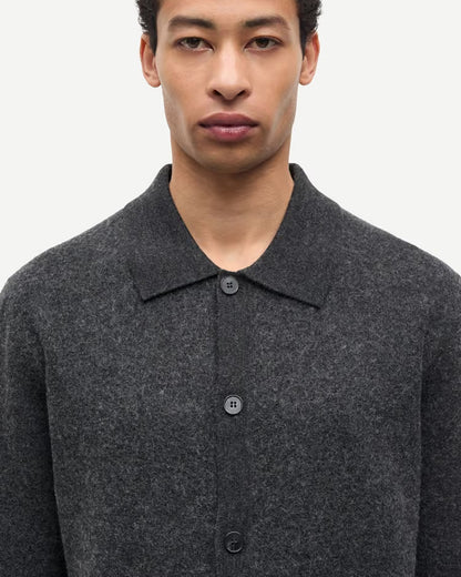 Sarichard Cardigan - Dark Grey Melange