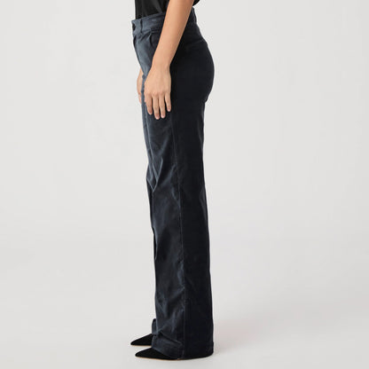 Sasha Trouser With Pockets - Calico Blue