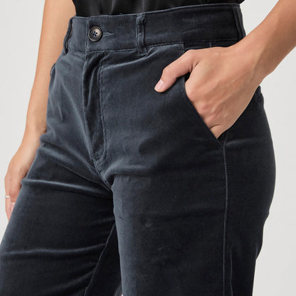 Sasha Trouser With Pockets - Calico Blue