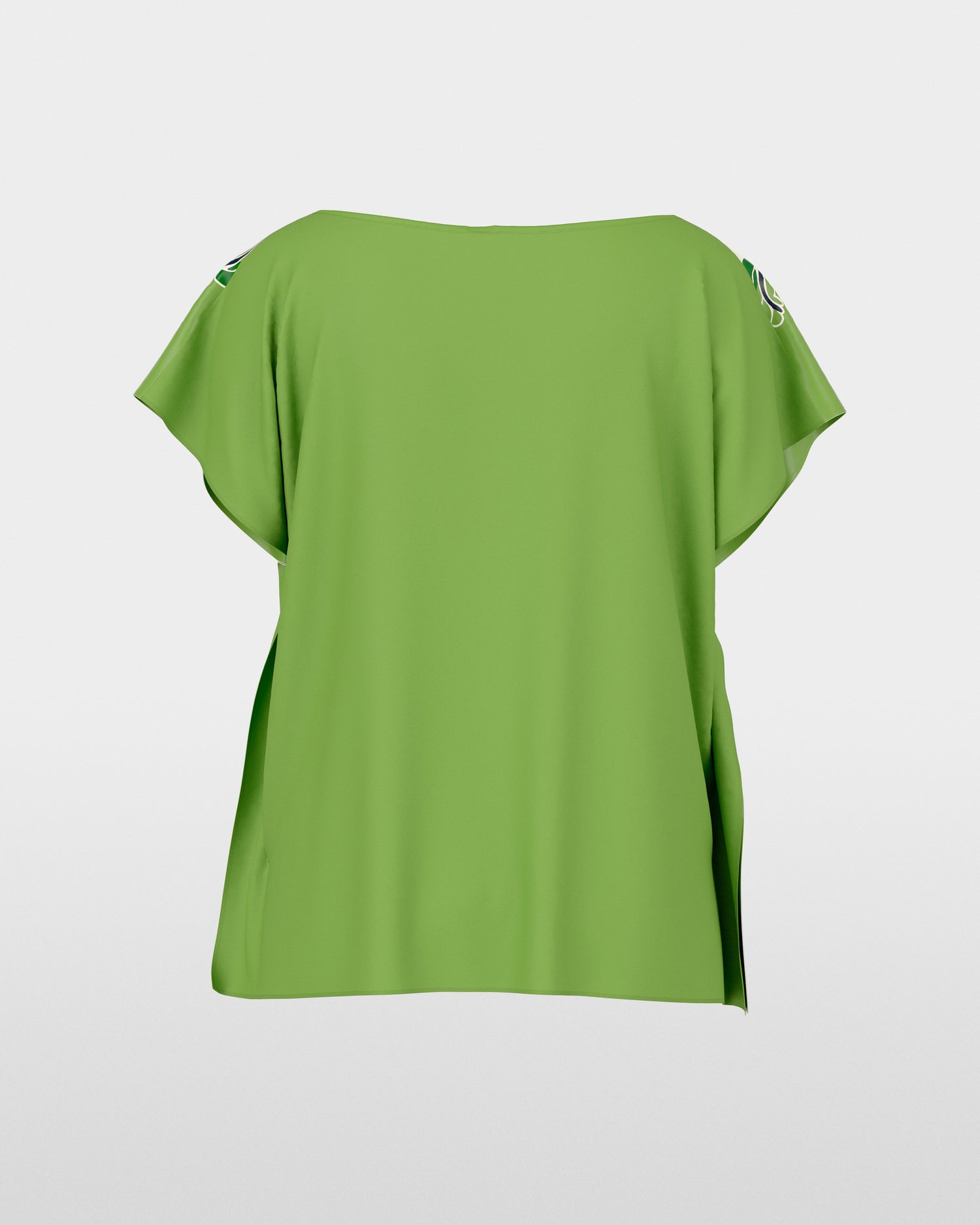 Scarf Print Top - Green