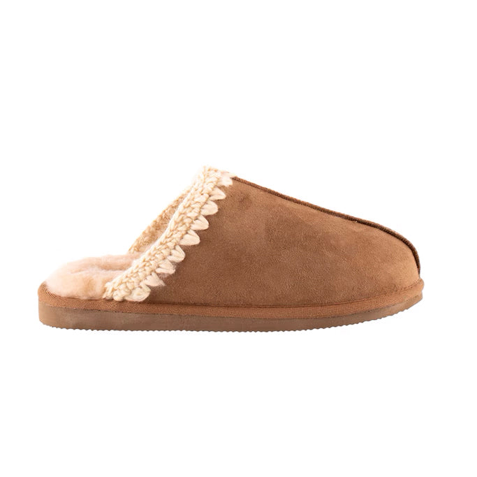 Selina Slippers - Chestnut