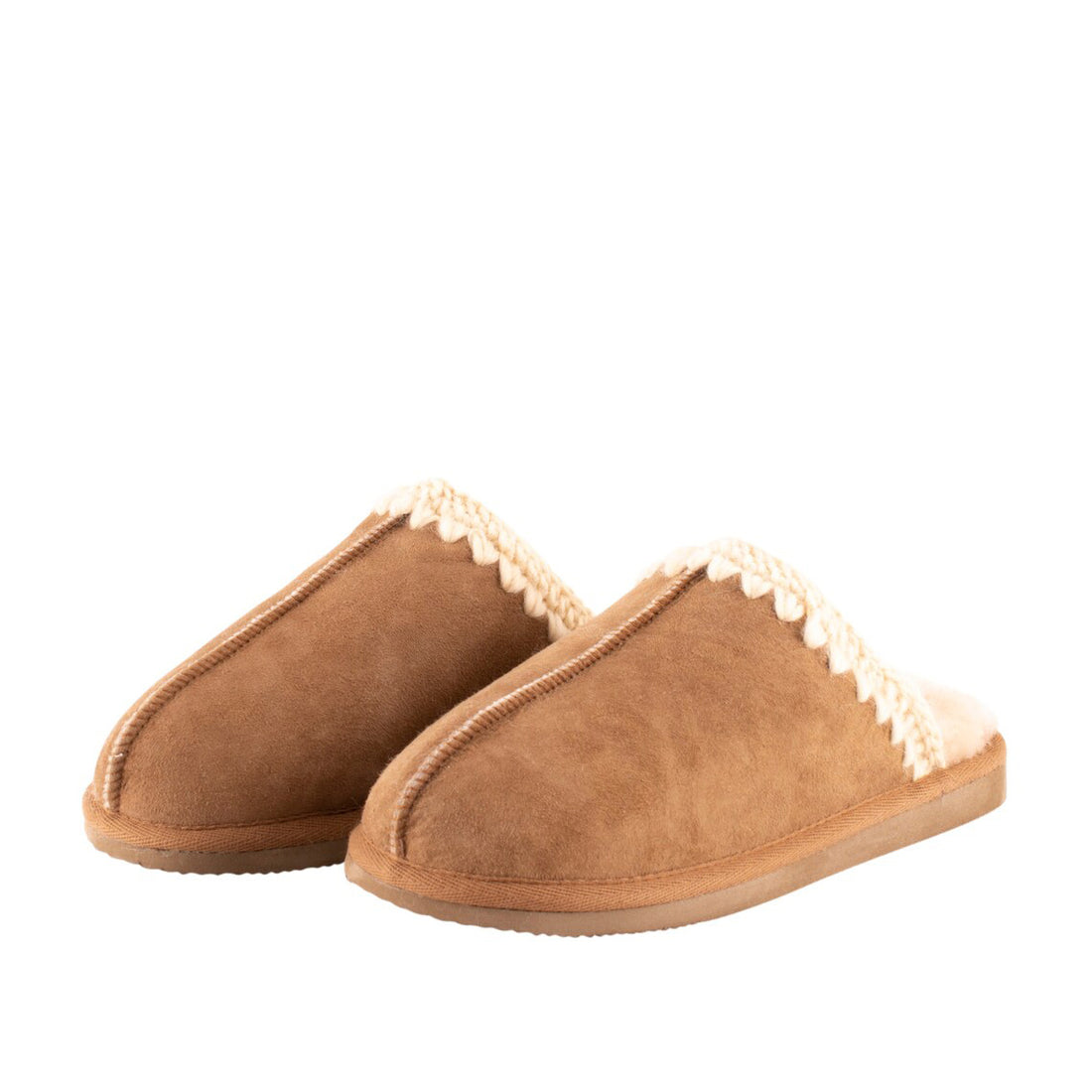 Selina Slippers - Chestnut