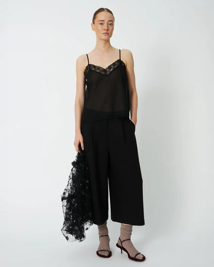 Sequins Mesh Blouse - Black