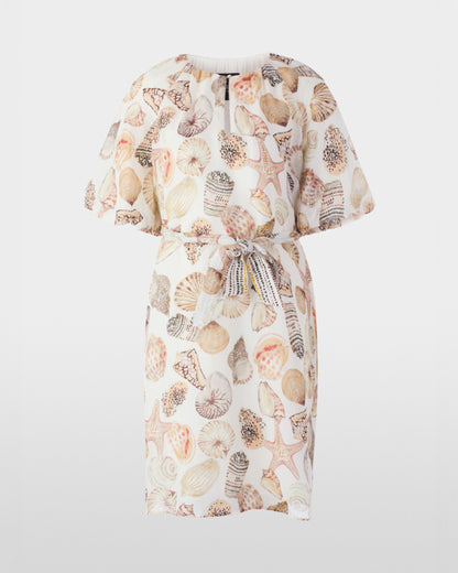 Shell Print Dress - Ivory