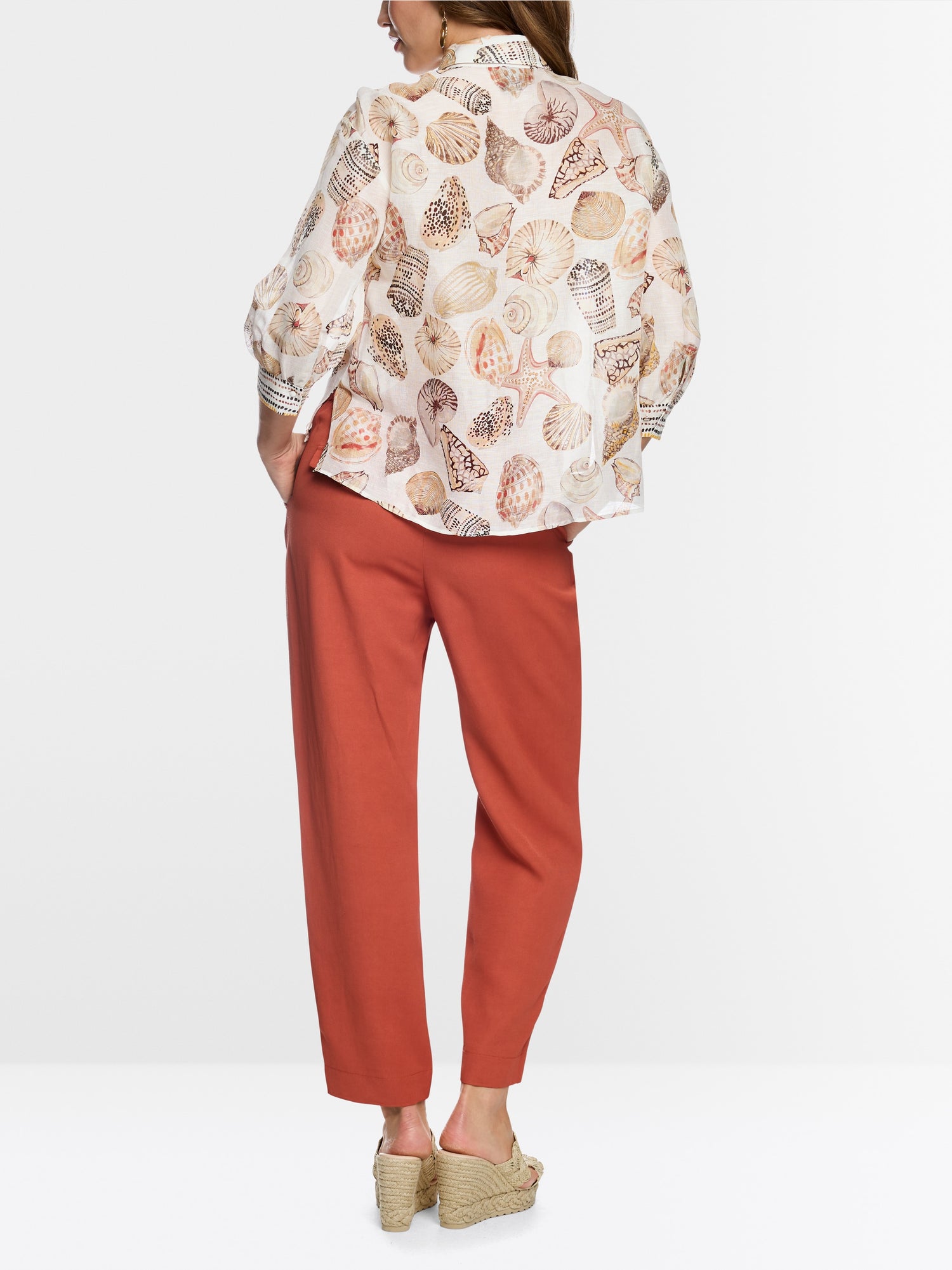 Shell Print Shirt - Ivory