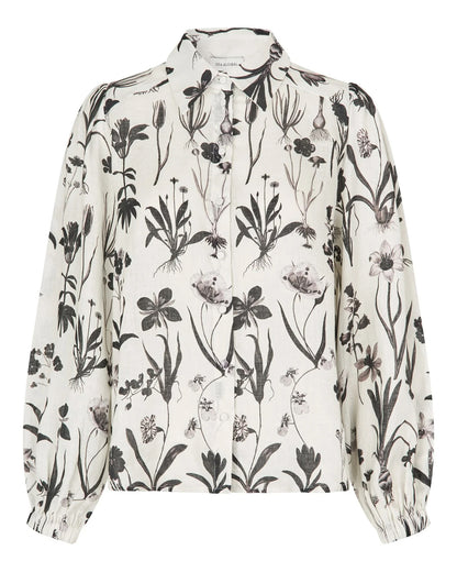 Sioma Shirt With Balloon Sleeves - Flower Seeds