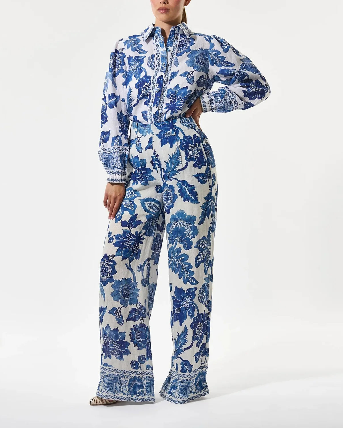 Sioma Shirt With Balloon Sleeves - Blossoming