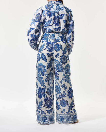 Sioma Shirt With Balloon Sleeves - Blossoming