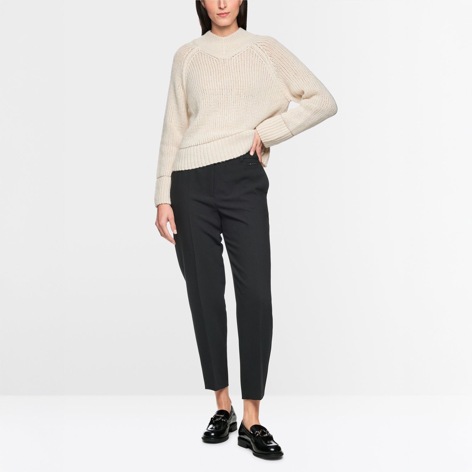 Smart Slim Trousers - Black