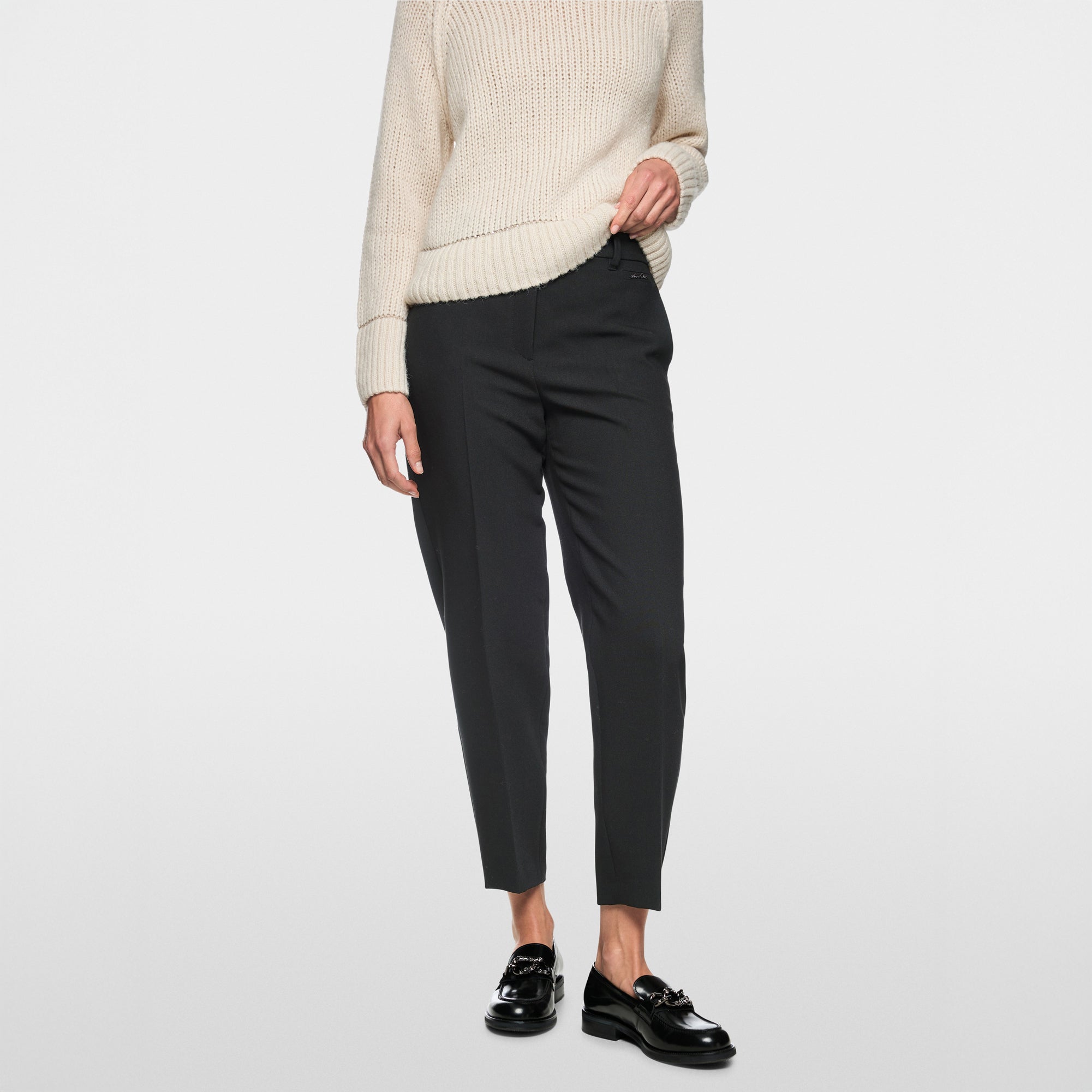 Smart Slim Trousers - Black