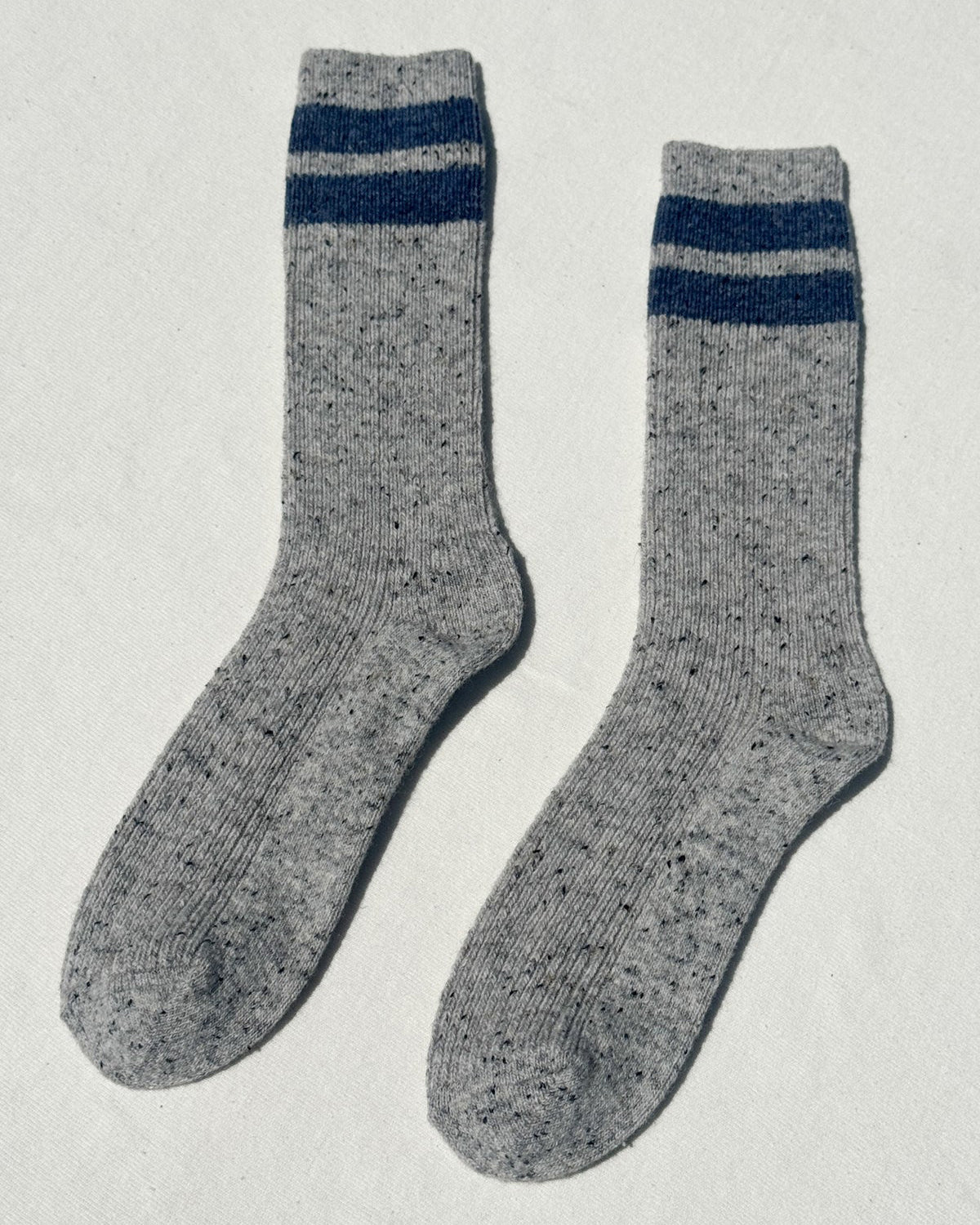 Snow Varsity Sock - Grey Blue