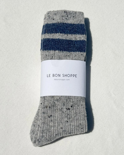 Snow Varsity Sock - Grey Blue