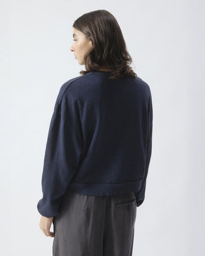 Sonoma Long Sleeve Tee Sweatshirt - Navy Blue Vintage