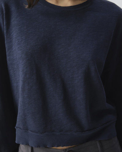 Sonoma Long Sleeve Tee Sweatshirt - Navy Blue Vintage