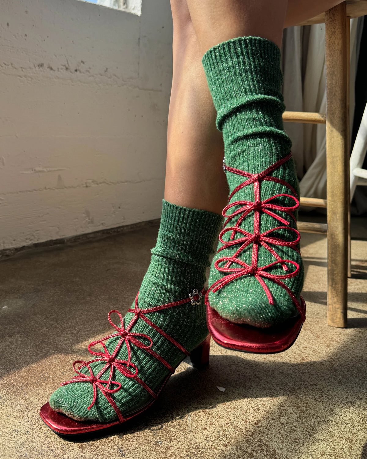 Sparkle Sock - Evergreen