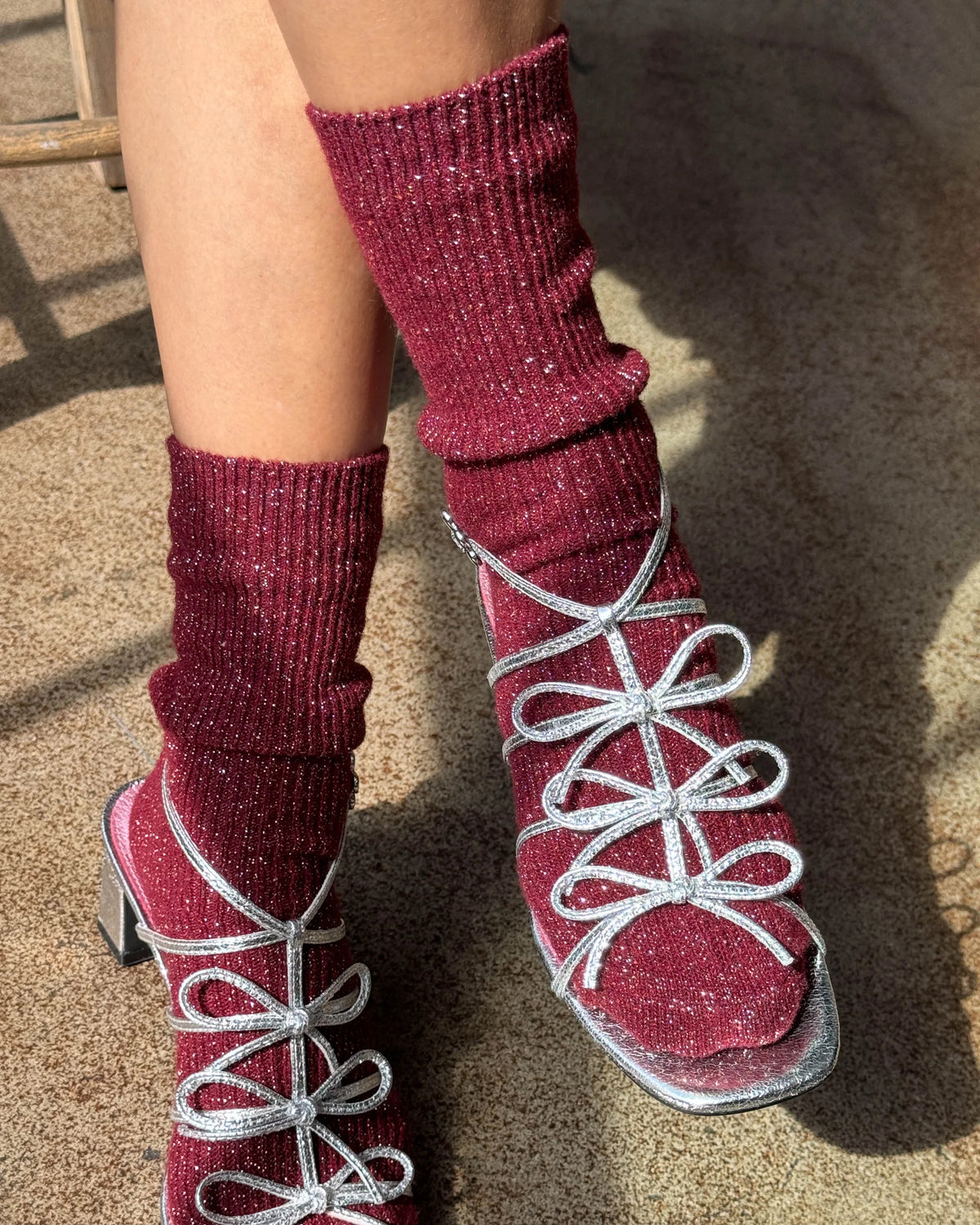 Sparkle Sock - Wine
