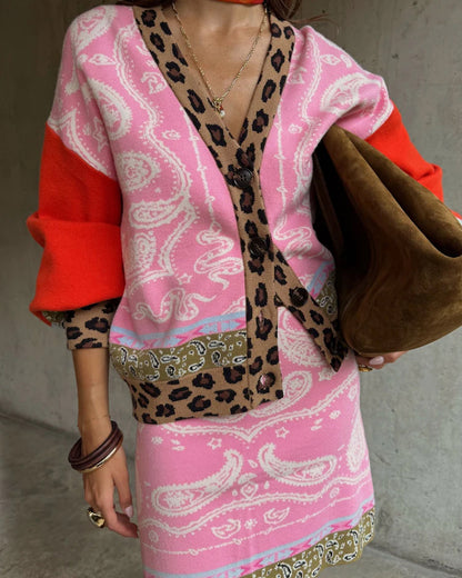 Splice Bandana Cardigan - Multi