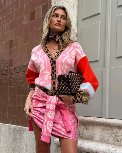 Splice Bandana Cardigan - Multi