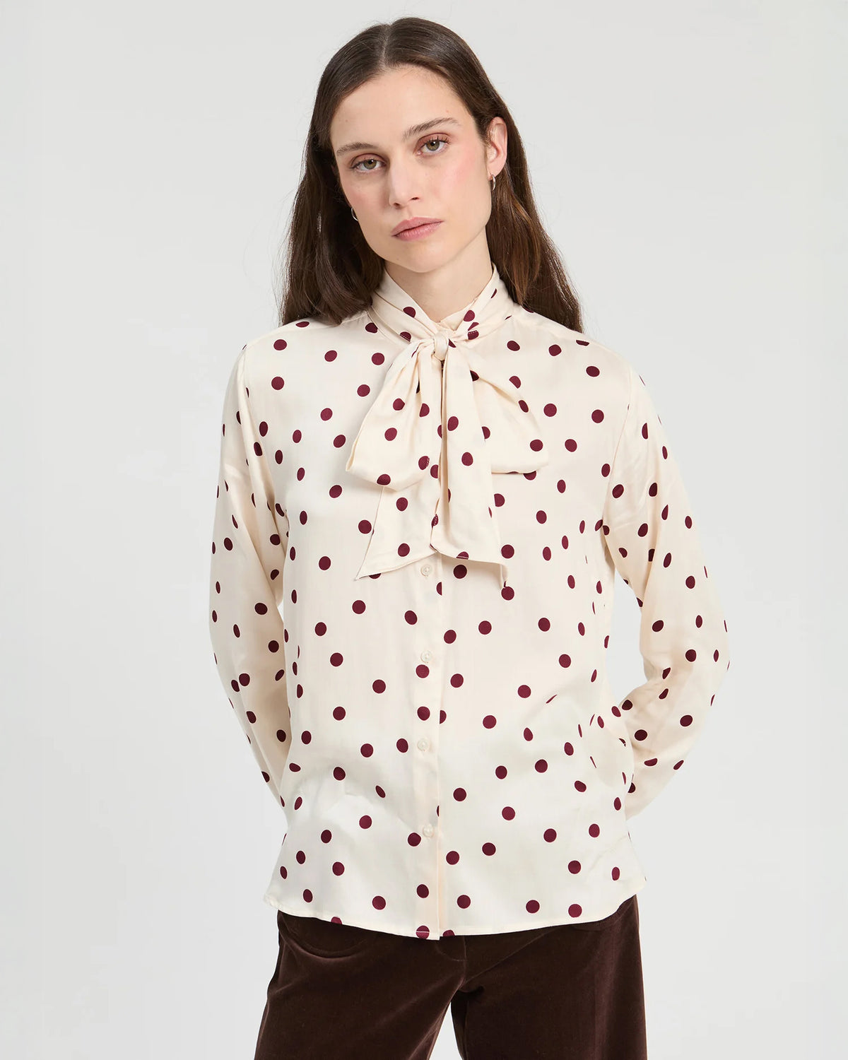 Spot Blouse - Ecru