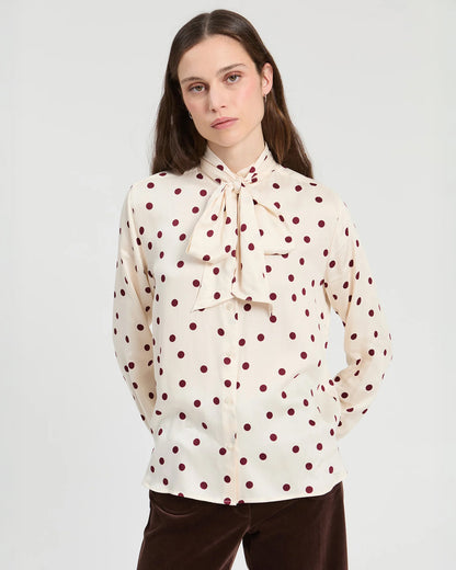 Spot Blouse - Ecru