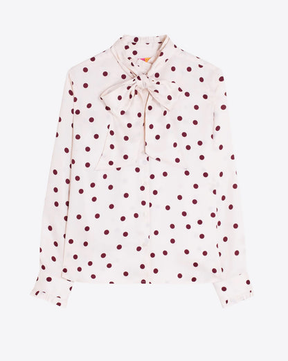 Spot Blouse - Ecru