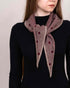Spot Triangle Scarf - Claret