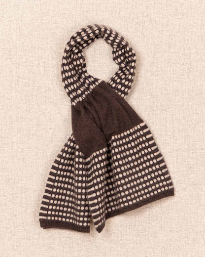 Stitch Detail Full Scarf - Cacao