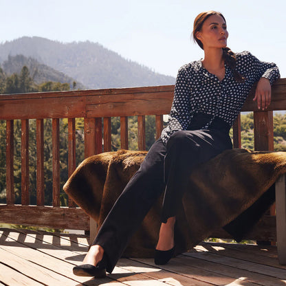 Straight Leg Trouser - Black