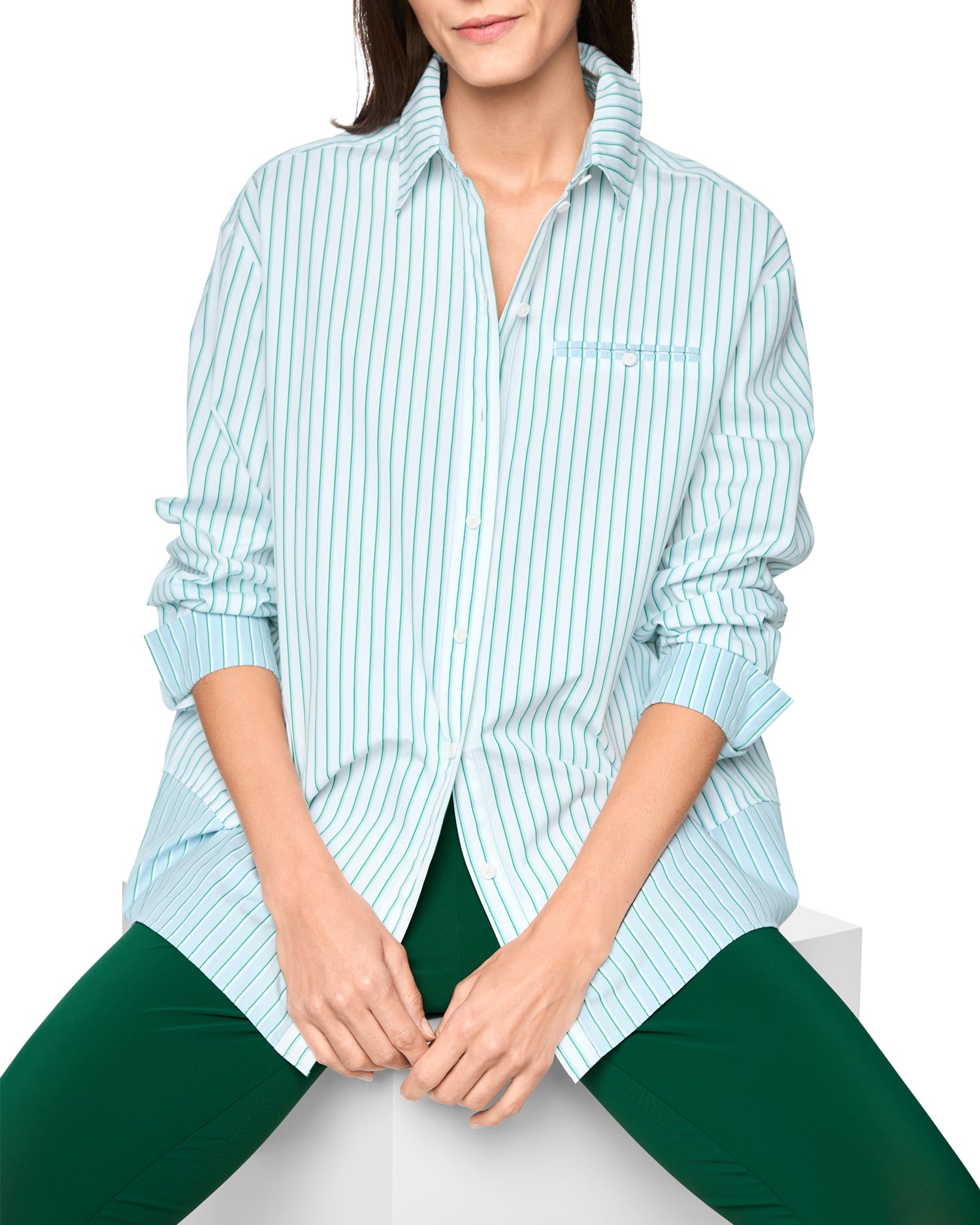 Stripe Shirt - Green Multi