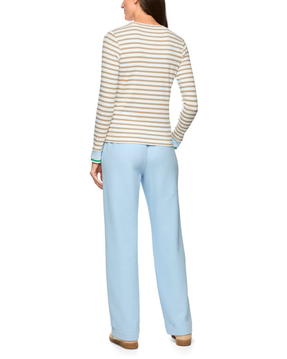 Stripe Top - Beige Blue
