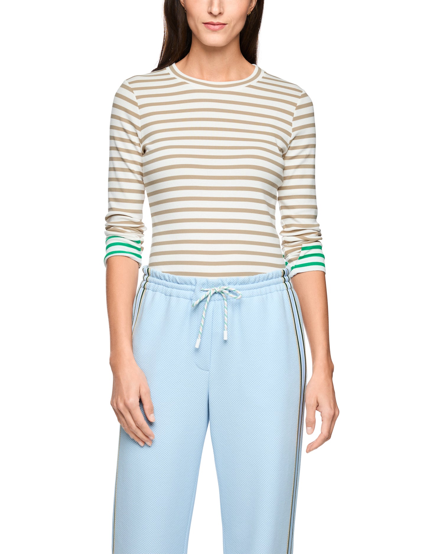 Stripe Top - Beige Blue