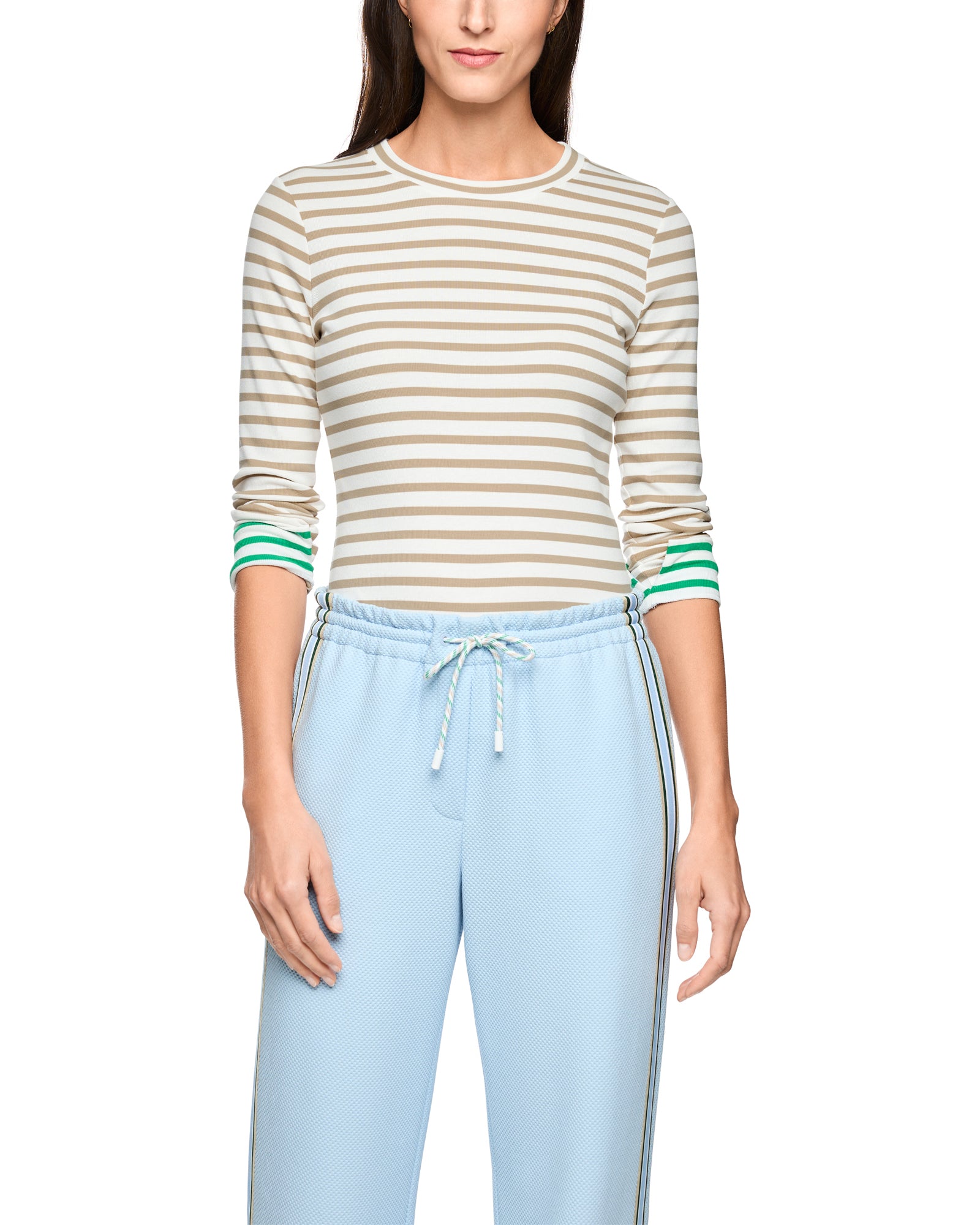 Stripe Top - Beige Blue