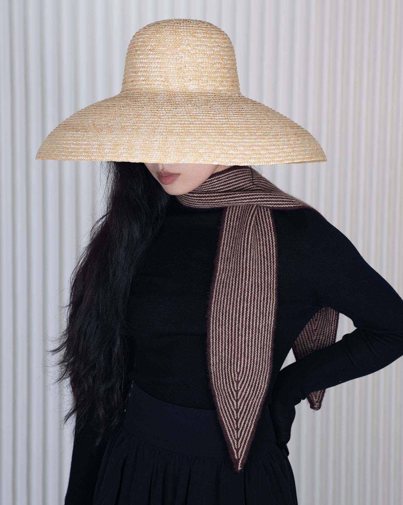Striped Neck Tie - Wine