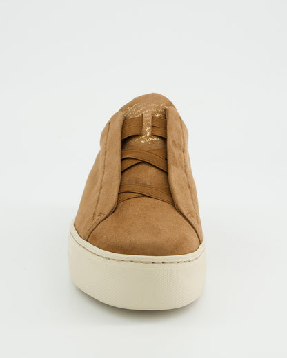 Suede Pull On Trainers - Brown