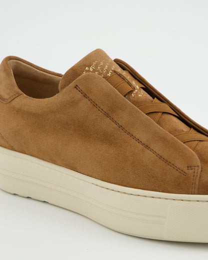 Suede Pull On Trainers - Brown