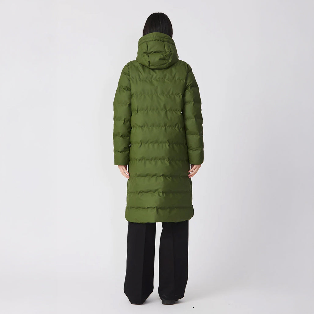 Puddle Puffa Coat - Bronze Green
