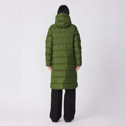 Puddle Puffa Coat - Bronze Green