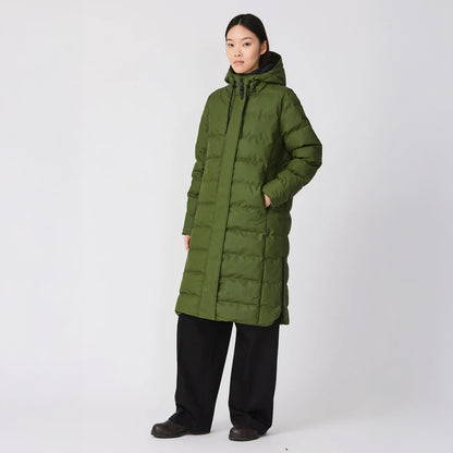 Puddle Puffa Coat - Bronze Green