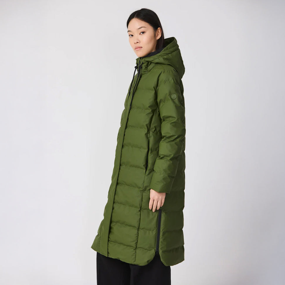 Puddle Puffa Coat - Bronze Green