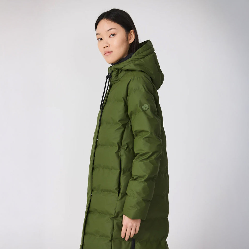 Puddle Puffa Coat - Bronze Green