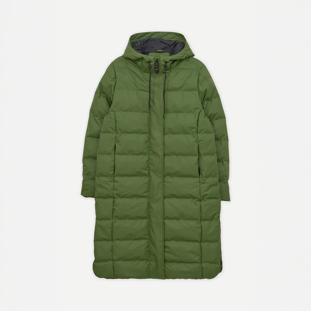 Puddle Puffa Coat - Bronze Green