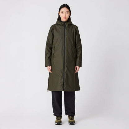 Tormenta Long Rain Coat - Khaki
