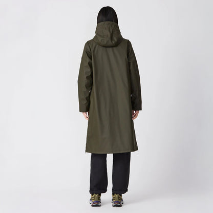 Tormenta Long Rain Coat - Khaki