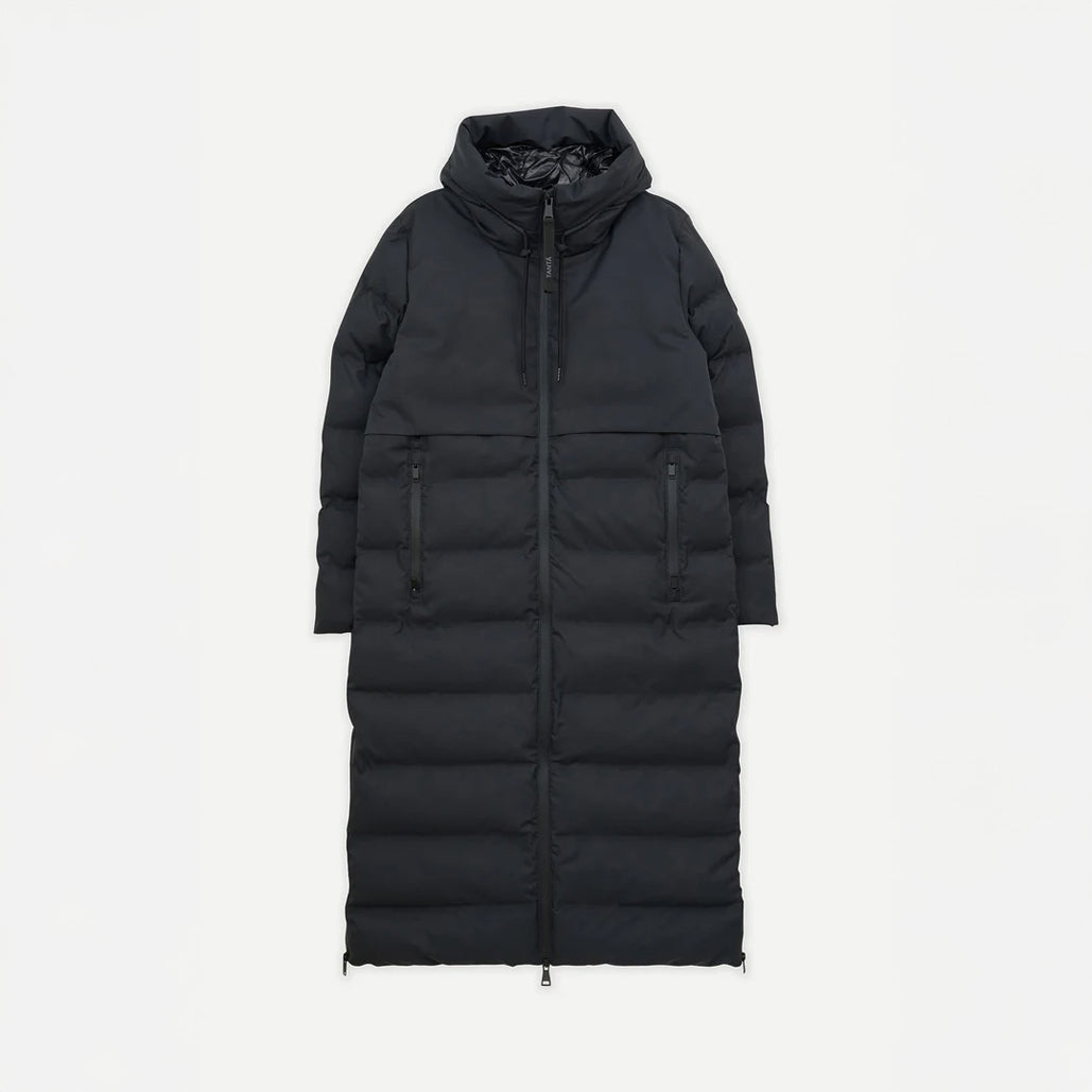 Snestorm Long Side Zip Puffa Coat - Dark Navy