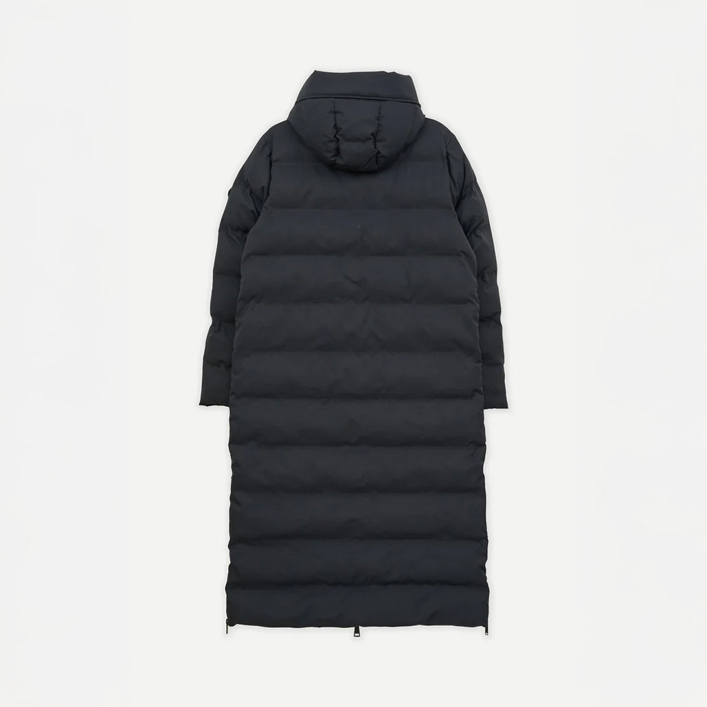 Snestorm Long Side Zip Puffa Coat - Dark Navy