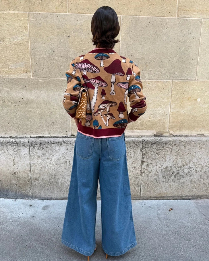 Hollie Cardigan - Mushroom