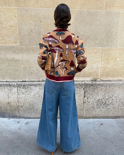 Hollie Cardigan - Mushroom