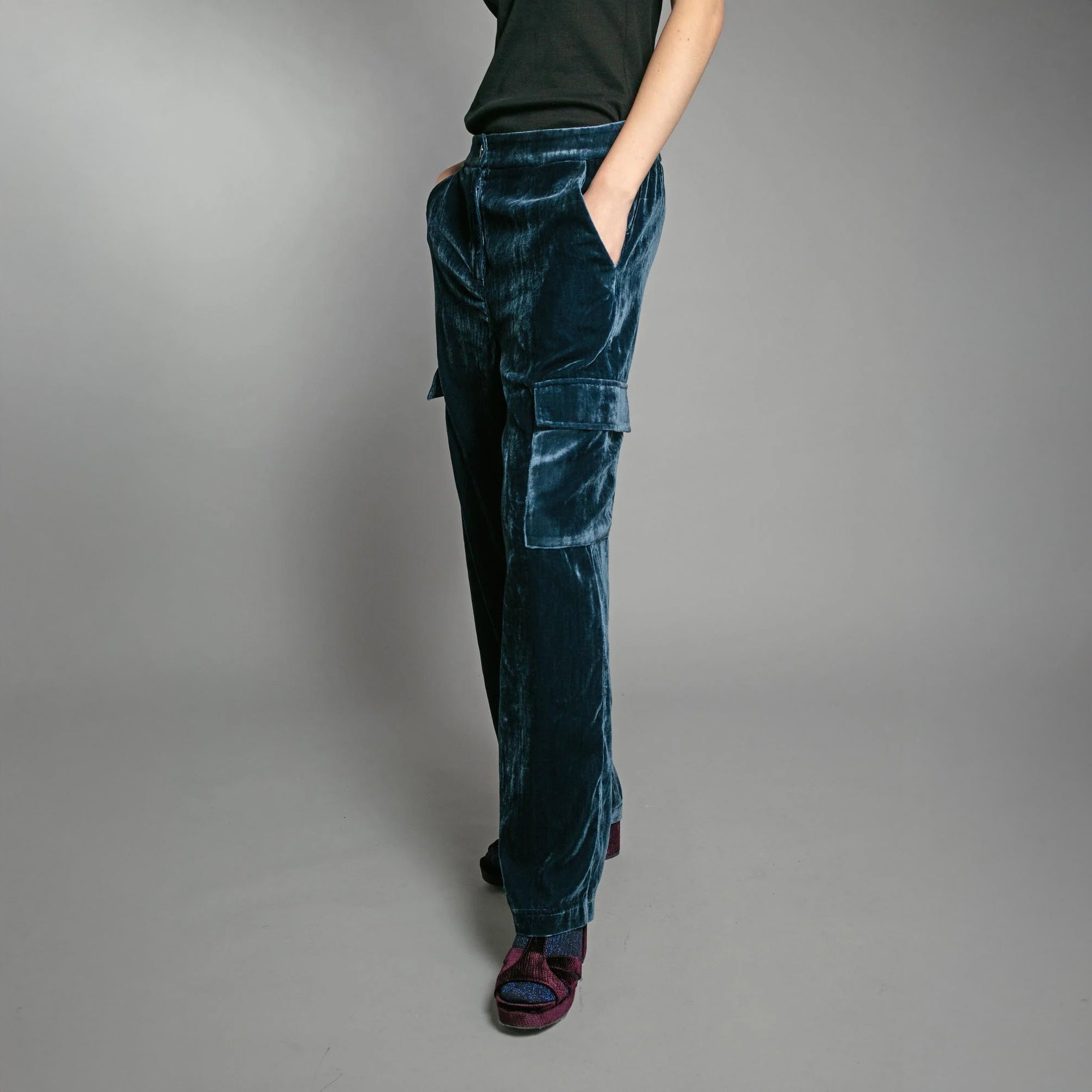 Tori Cargo Trouser - Blue